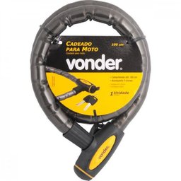 Cadeado para moto 100 cm com chave Vonder - 2