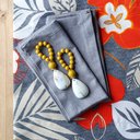 Ver imagem 4 de Kit Jogo Americano 6 Lugares Mesa Posta Cor Floral C 45x36cm