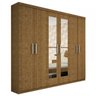 Guarda-Roupa Casal com Espelho 6 Portas Olimpo Flex Montagem Tcil Móveis - 5