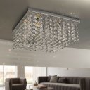 Ver imagem 7 de Lustre de Sobrepor 30cm em Aço Inox e Cristais Autênticos - Moderno para 4 Lâmpadas G9 Lúmens Design
