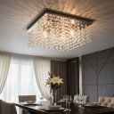 Ver imagem 6 de Lustre de Sobrepor 30cm em Aço Inox e Cristais Autênticos - Moderno para 4 Lâmpadas G9 Lúmens Design