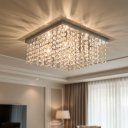 Ver imagem 4 de Lustre de Sobrepor 30cm em Aço Inox e Cristais Autênticos - Moderno para 4 Lâmpadas G9 Lúmens Design