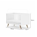 Ver imagem 3 de Berço Mini Cama 3 em 1 Americano 100% MDF Ayla