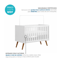 Ver imagem 4 de Berço Mini Cama 3 em 1 Americano 100% MDF Ayla
