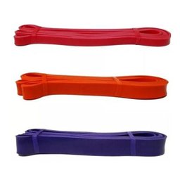 Kit com 3 Super Band Elástico Extensor para Fisioterapia Crossfit Academia - 1