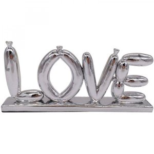 Decorativo Resina Letter Baloon Love 9,5cmx22,5cmx22cm