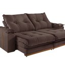 Ver imagem 2 de Sofá Retrátil e Reclinável 5 Lugares M-193 2,90m Molas Ensacadas Pillow Top Estofados Martins