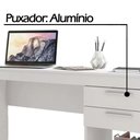 Ver imagem 4 de Mesa Escrivaninha Office Branco 2 Gavetas Notável 76x121x43