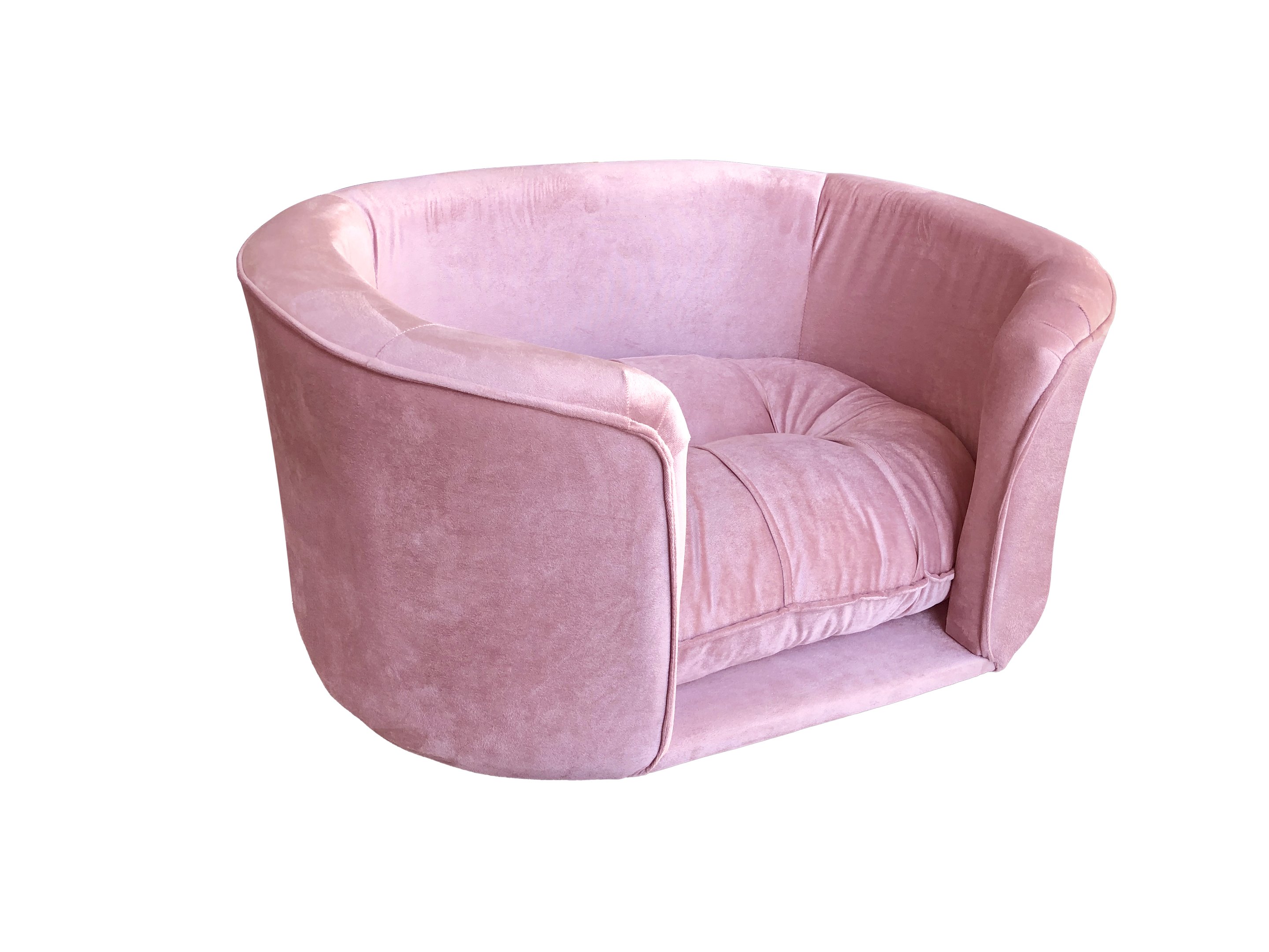 Cama Aurora para Cachorro e Gato Pet Veludo Rosa 80x60 Bz Decor - 3