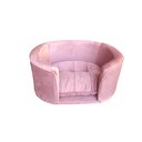 Ver imagem 2 de Cama Aurora para Cachorro e Gato Pet Veludo Rosa 80x60 Bz Home Decor