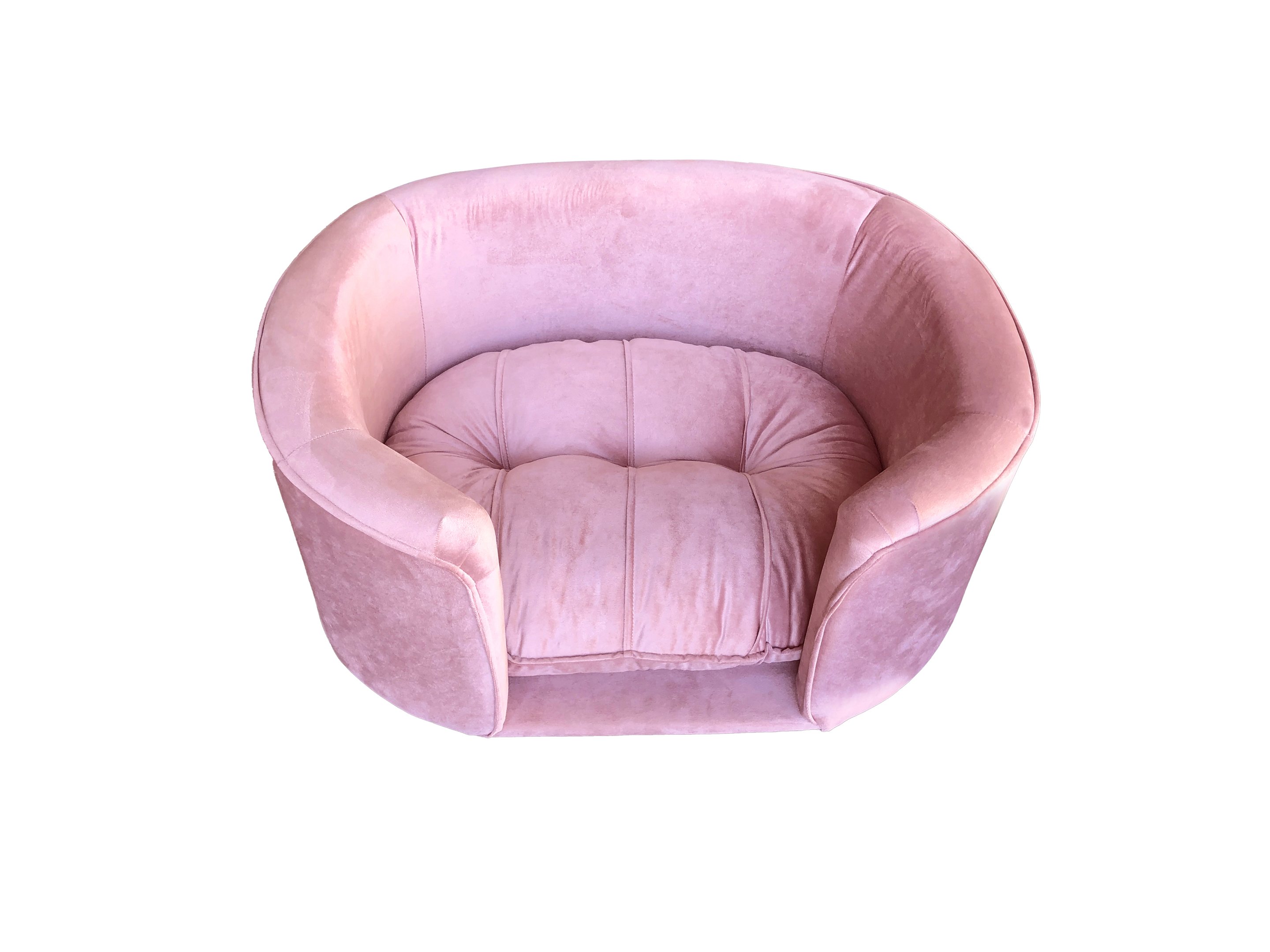 Cama Aurora para Cachorro e Gato Pet Veludo Rosa 80x60 Bz Decor - 4