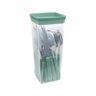 Conjunto de Talheres + Pote - Simonaggio Trend - 25 Pçs – Verde Oliva - 2