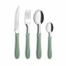 Conjunto de Talheres + Pote - Simonaggio Trend - 25 Pçs – Verde Oliva - 1