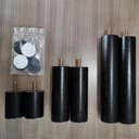 Ver imagem 6 de Kit 6 Pés Anti Refluxo para Cama Pés de Madeira Cama Box
