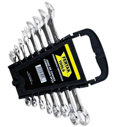 Kit Jogo Ferramentas-1 Alicate Universal 8"pol + 1 Jogo 8 Chaves Fixa / Estrela Combinadas Fertak - 4