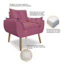 Ver imagem 4 de Poltrona Decorativa Opala Cor Rosa.