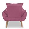 Poltrona Decorativa Opala Cor Rosa. - 7