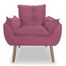 Poltrona Decorativa Opala Cor Rosa. - 6