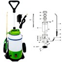Ver imagem 2 de Pulverizador Elétrico 5 Litros SuperAgri + Carrinho Com Rodas