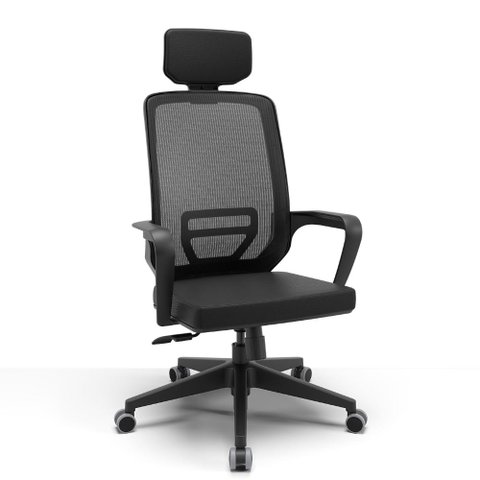 Cadeira de Escritório Adrix Presidente Ergonômica Nr17 Cor:preto