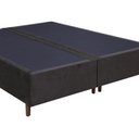 Ver imagem 4 de Base Para Cama Box Casal Queen Size Bipartido 158cm Suede Liso Tower NW Marrom - Gazin