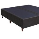 Ver imagem 3 de Base Para Cama Box Casal Queen Size Bipartido 158cm Suede Liso Tower NW Marrom - Gazin