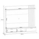 Ver imagem 4 de Painel para Tv Suspenso Lets com Mesa de Centro Cadenza Cinamomo Off White – Hb Móveis