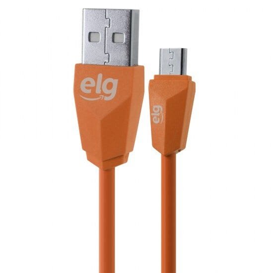 Cabo Ec510lr Micro Usb 1 Metro Laranja ELG - 1