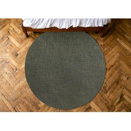 Tapete Redondo Sisal Sintético Verde Ø135cm Antiderrapante - 1