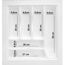 Ver imagem 2 de Divisor Organizador de Talher para Gaveta Og-07 Branco