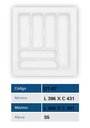 Ver imagem 3 de Divisor Organizador de Talher para Gaveta Og-07 Branco