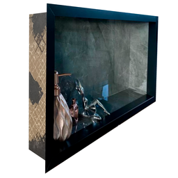 Nicho de Porcelanato Cinza Grafite Polido 60x32cm - 5