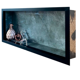 Nicho de Porcelanato Cinza Grafite Polido 60x32cm - 3