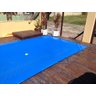 Capa de Piscina 5,5x2,5 Lona Forte Proteção Kit Dreno Corda e Pino - 6