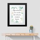 Ver imagem 1 de Quadro Agradecer Atrair Coisas Boas - 60x48cm:madeira Preta