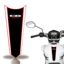 Ver imagem 1 de Adesivo Faixa Gravata Tanque Moto Cg 160 125 Titan Fan Teu Adesivo 125 Preto Vermelho
