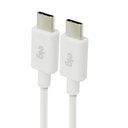 Ver imagem 2 de Cabo Reversível USB TIPO-C para USB TIPO-C de 1 Metro para Recarga e Sincronização - TC2TC Branco