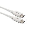 Cabo Reversível USB TIPO-C para USB TIPO-C de 1 Metro para Recarga e Sincronização - TC2TC Branco - 3