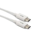 Ver imagem 3 de Cabo Reversível USB TIPO-C para USB TIPO-C de 1 Metro para Recarga e Sincronização - TC2TC Branco
