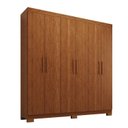 Ver imagem 2 de Guarda-Roupa Infantil 6 Portas 100% MDF 164cm Stellari Espresso Móveis Marrom/Cinamomo