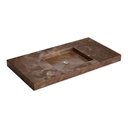 Ver imagem 1 de Cuba de Apoio Lavatório Retangular 58x112cm Ferrugem - L.117.56