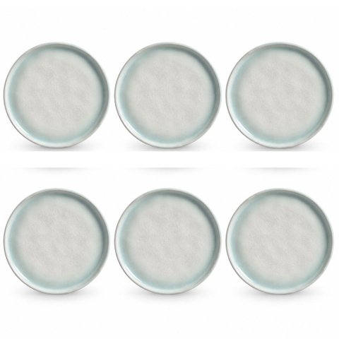 Conjunto de Pratos de Sobremesa 06 Peças Bio Mar Porto Brasil