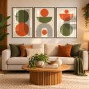 Ver imagem 1 de Quadro Decorativo Abstrato Elemento Harmonia Moldura Premium:Moldura Preta/60x90 com Vidro Acrílico