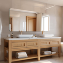Ver imagem 6 de Espelho Retangular Lapidado S/ Moldura 120x60 C/suporte Sala Hall Quarto