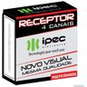 Receptor de  4 Canais  Pulso e  Retensão  Beep  433Mhz. Ipec - 2