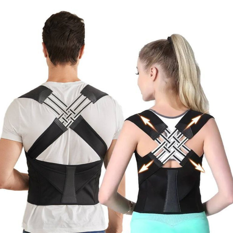 Cinta Ortopédica Postura Suporte Lombar Ajustável Unissex