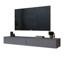 Ver imagem 4 de Estante Retro Sala de Estar Grande Cinza Ideal TV 50 Polegadas