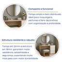Ver imagem 7 de Penteadeira 3 Gavetas sem Espelho Elegance Bege/Galiano Grann/Argila