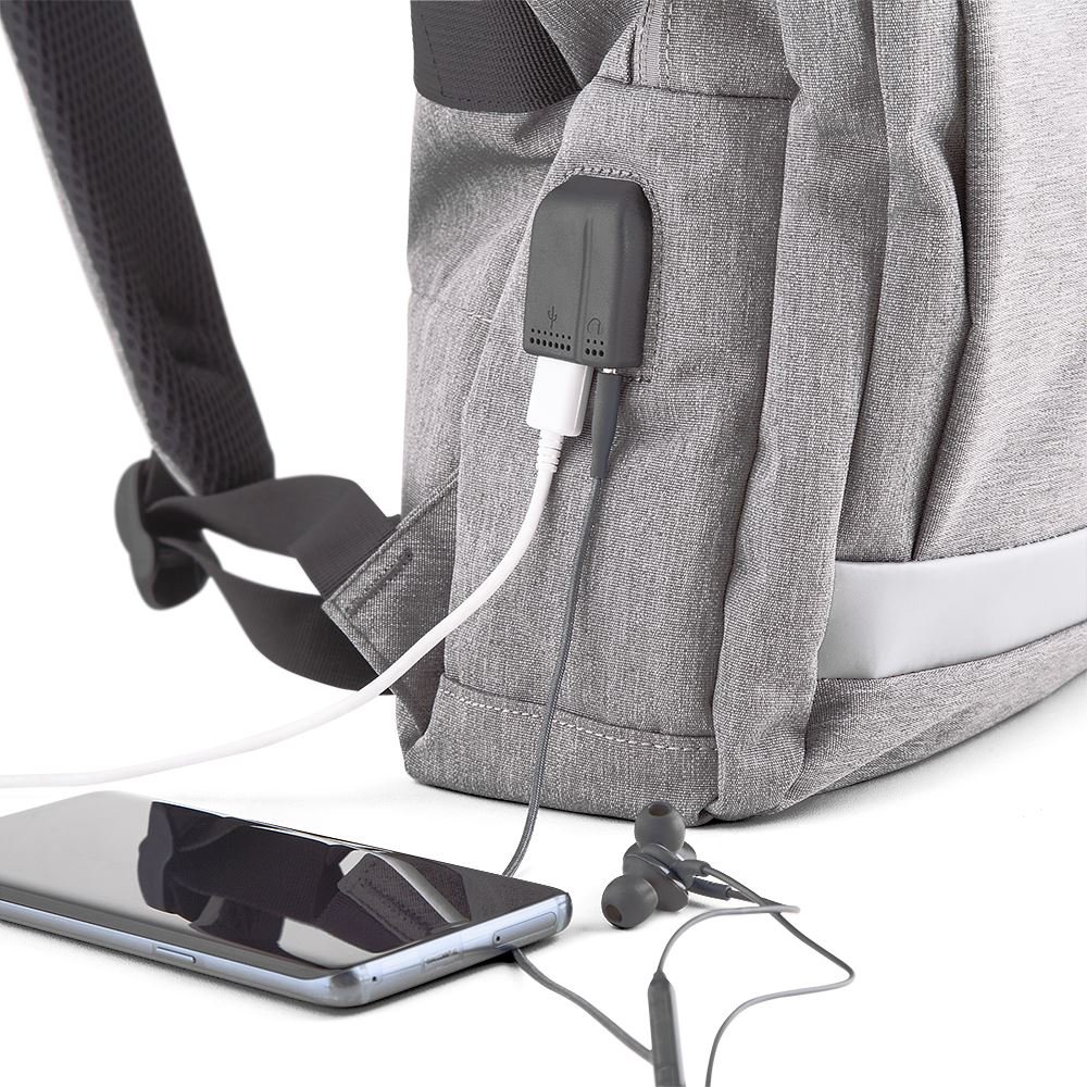 Mochila Slim All White Practical Day - 2