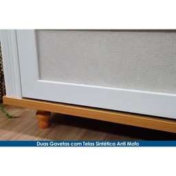 Estante P/sala até 70 Pol Lavanda 100% Mdf C/pés 185x180cm Off White/nature - Permóbili - 5